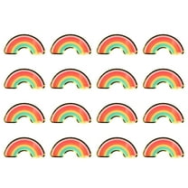 HAMPPLIES 16Pcs Spring Party Plates Assorted Color For Appetizer Eco Friendly 10*5in