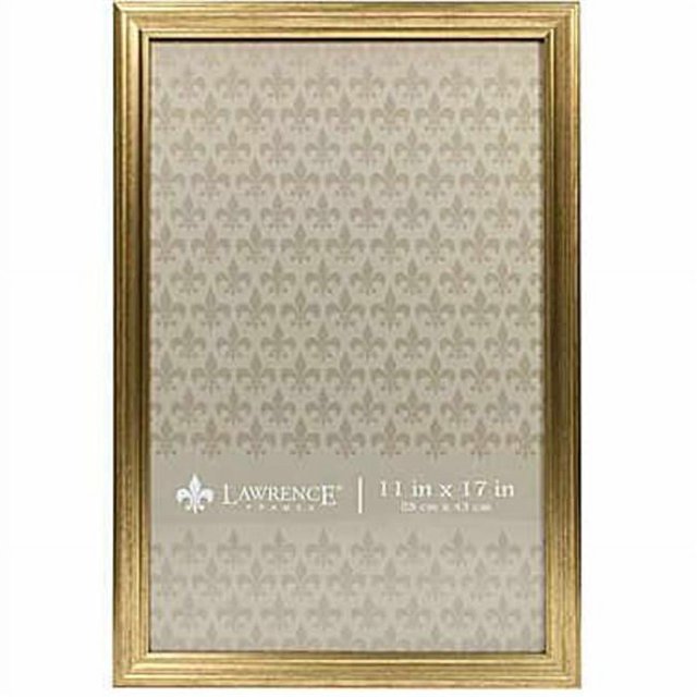 LawrenceFrames 536217 11 x 17 in. Sutter Burnished Picture Frame, Gold