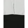 thumbnail image 4 of Black And White Patchwork Shirt Dress For Women Long Sleeve Bodycon Ruched Mini Dress Club Wear, 4 of 6