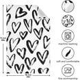 thumbnail image 3 of Dreamtimes Black and White Heart Kitchen Towels 4 Pcs Dish Towels Dishcloth Tea Towel 28x18 Inch, 3 of 5