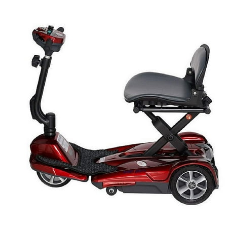 EV Rider Transport Easy Move Folding Mobility Scooter (Red) - Electric Foldable (Best Foldable Mobility Scooter)