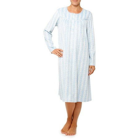 button up sleep gown