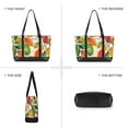 thumbnail image 6 of FORMRS Canvas Laptop Tote Bag for Women with 15.6" Computer Compartments Shoulder Handbag, Beige Leaves, 6 of 7