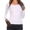 thumbnail image 4 of Oda Warm Striped Wool Cuff Winter Touch Screen Wrist Length Gloves, 4 of 4