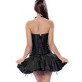 thumbnail image 5 of Tiweut Womens Style Underbust Corset with Metal Leather Styling Gothic Waist Training Tops,E-Black,L, 5 of 7