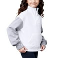 thumbnail image 5 of Shirts for Girls Long Sleeve Girls Half Zip Sweatshirt Long Sleeve Pullover Crop Tops Kids Lightweight Fashion Winter Clothes, 5 of 6