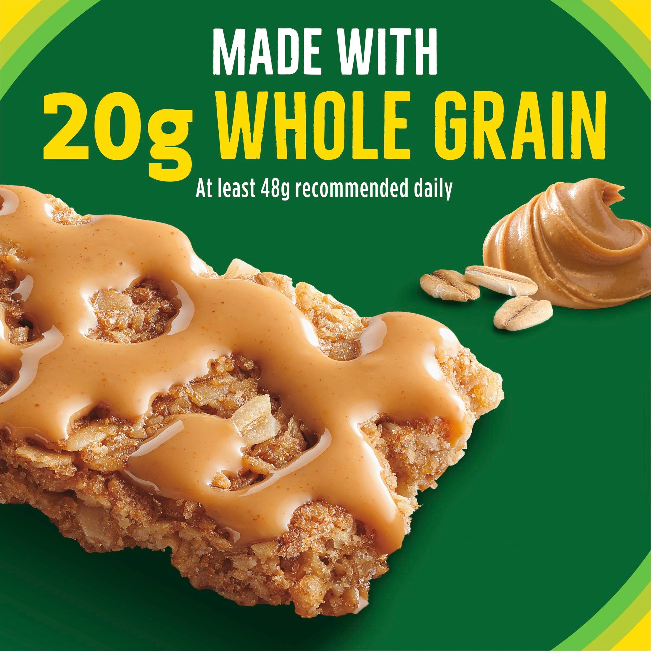 (6 pack) Nature Valley Crunchy Granola Bars, Peanut Butter, 30 Count, 22.35 oz (15 Pouches)