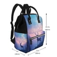 thumbnail image 2 of Easygdp Night Sky Elk para Bolsa de Bebé de Gran Capacidad con Múltiples Bolsillos, Bolsa de Pañales para Padres, Bolsa de Viaje Organizada y Elegante, 2 of 6