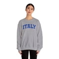 thumbnail image 4 of Italy Sweatshirt Gifts Crew Neck Shirt Long Sleeve Unisex, 4 of 7