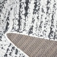 thumbnail image 5 of SAFAVIEH Rumi Barrett Striped Polyester Shag Runner Rug, Charcoal/Ivory, 2'2" x 8', 5 of 7