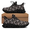 thumbnail image 1 of Yikeluo Zapatos planos con diseño de calavera médica para mujer, zapatillas informales con plataforma, ligeras, con cordones, de malla, para niñas, 1 of 6