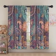 thumbnail image 5 of Blackout Kids Curtains,Multicolor Paisley Pattern Childrens Insulated Curtains Set Of 2,Bedroom Essentials,Toddler Room Decor 52x63in(132x160cm), 5 of 5