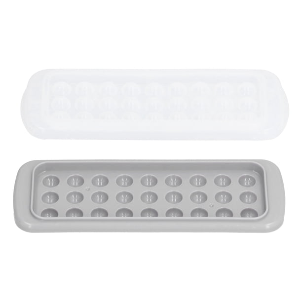 Máquina para Hacer Bolas de Hielo 2 Piezas 27 Rejillas 2 Capas Molde para Bolas de Hielo Bandeja Redonda para Hacer Cubitos de Hielo con Tapa para Cócteles de Whisky Leche Anggrek Otros