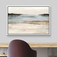 thumbnail image 3 of wall26 Framed Canvas Print Wall Art Pastel Blue Tan Paint Stroke Landscape Abstract Shapes Illustrations Modern Art Decorative Bohemian Multicolor for Living Room, Bedroom, Office - 16"x24", 3 of 5