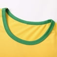 thumbnail image 4 of Trendfront Womens Brasil Flag Graphic Ringer Crop Top Crewneck Minimalist Letter Print 90s Inspired Baby Tee Y2K Slim Fit Casual Shirt, 4 of 7