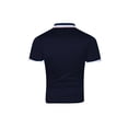 thumbnail image 3 of Sunloudy Hombres Verano Slim Fit Camisa, Contraste Color Solapa Manga Corta Casual Tops para Novio, Marido, Padre Sunloudy moda, 3 of 6