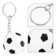 thumbnail image 3 of VERDANVERSE 2Ud Fútbol Llavero De Metal Negro Con Para Llaves Y Bolso, 3 of 8