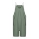 thumbnail image 4 of ICHUANYI Clearance Women's Summer Women's Zipper Pocket Suspender Shorts Jumpsuit Strap Pants(Green, XL) ICHUANYI WER2023080807329, 4 of 5