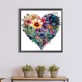 thumbnail image 4 of Diamante pintura 5D DIY taladro redondo completo amor flor Kit decoración del hogar JShteea El nuevo, 4 of 9