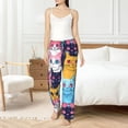 thumbnail image 4 of Gukieu Colorful Cats Pattern Art Print Women's Home Trousers, with Pockets and Drawstring Pajamas, Home Pajamas, Sleepwear-Medium, 4 of 6