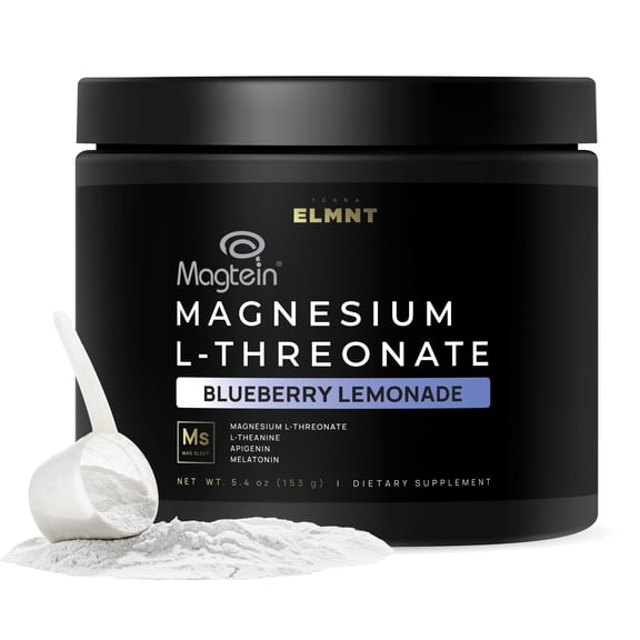 Magnesium L-Threonate Triple Sleep Drink w. Apigenin, Theanine, Melatonin - 5X Strength Magnesium for Sleep Magtein Magnesium Threonate Supplement Powder Natural Sleep Aid Adults, Cortisol Supplement