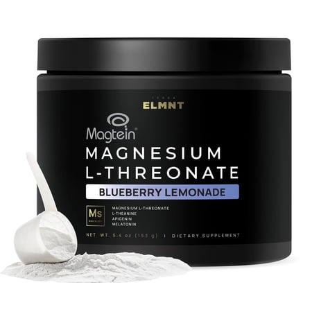 Magnesium L-Threonate Triple Sleep Drink w. Apigenin, Theanine, Melatonin - 5X Strength Magnesium for Sleep Magtein Magnesium Threonate Supplement Powder Natural Sleep Aid Adults, Cortisol Supplement