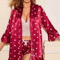 thumbnail image 2 of FUNDUFI Lady Sleepwear Pyjamas Womens Sexy Lingerie Satin Pajamas Nightwear Cozy Nightwear, 2 of 5