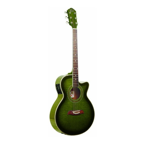 Guitarra Electroacústica Oscar Schmidt OG10CEF Verde