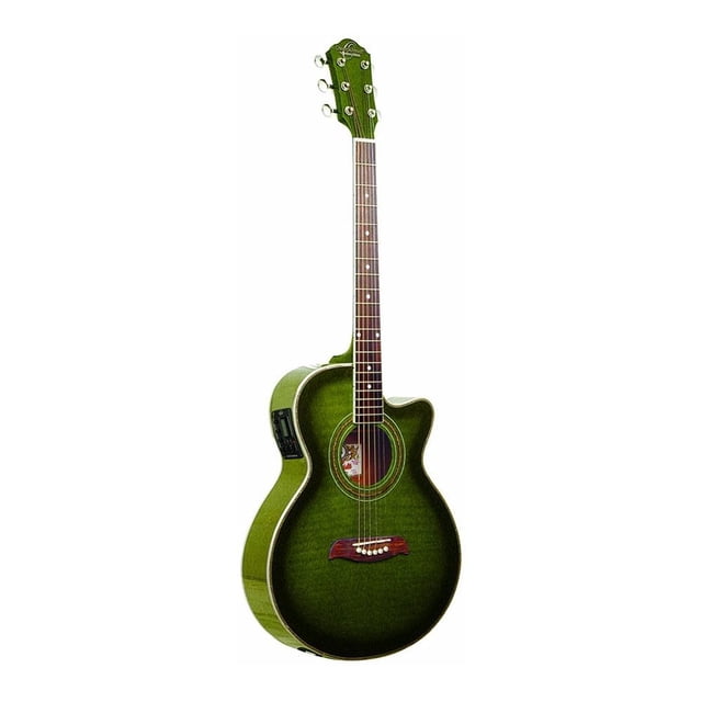 Guitarra Electroacústica Oscar Schmidt OG10CEF Verde