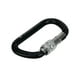 thumbnail image 3 of Mosqueton De Aluminio Tipo D Con Seguro 25Kn Gim Sports  Gm-100, 3 of 3