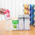 thumbnail image 3 of Lubelski Flexible Beverage Holder Good Ventilating Plastic Refrigerator Compartment Soda Can Rack Kitchen Supplies, 3 of 9