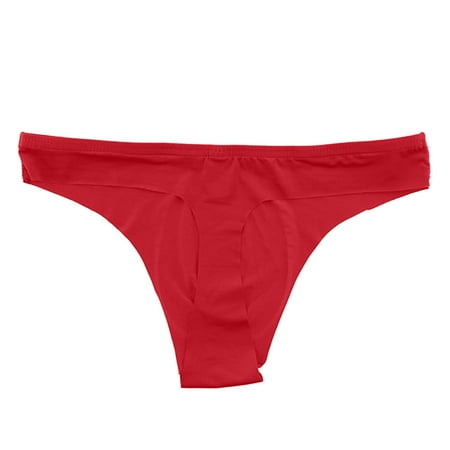 

Womens Underwear Men S Thong Underwear Seamless Low-Rise Sexy Quick-Drying Ice Silk Underwear