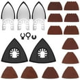 thumbnail image 3 of Oscillating Tool Sanding Pads Kit Triangle Finger Sandpaper Assortment Hook And Loop Multipurpose Grinding 65 Pcs (asshown ), 3 of 10