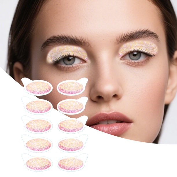 Pisexur Belleza Maquillaje Pegatinas de tatuajes de sombras de ojos cromáticas, resistentes al agua y al sudor, con duración de 24 horas, calcomanías hiperrealistas que campara mujeres y hombres