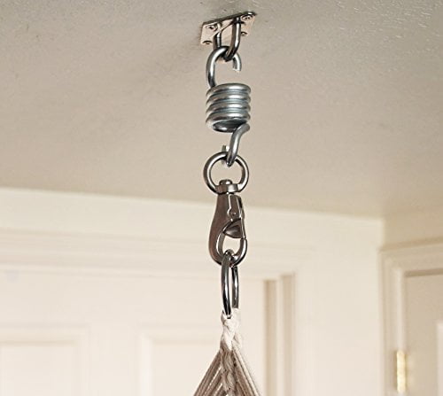 Hammock Chair Hanging Kit Stainless 500 Lb Spring Hook Swivel