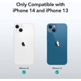 thumbnail image 2 of Transparent case compatible with iPhone 14 and iPhone 13, shockproof thin silicone case, yellowing resistant thin TPU case, 2 of 5
