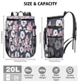thumbnail image 3 of Travel Cooler Bag - Pioneer Flower Floral Print Pattern Camping Beer Cooler Backpack with Bottle Opener- Waterproof Insulated Picnic Backpacks - Cooler Bag for Beach, 3 of 6