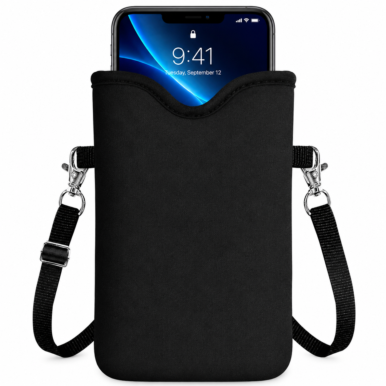 Phone Sleeve Pouch Case Bag with Crossbody Strap Neck Lanyard,Shockproof Universal Phone Bag
