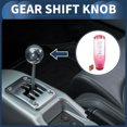 thumbnail image 2 of Ofertas Únicas 15cm Perilla de Cambio de Acrílico para Vehículos Automáticos y Manuales con 2 Adaptadores Rosa Claro 1 Juego, 2 of 7