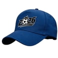 thumbnail image 2 of Gorra de béisbol de fútbol 2026 con gráfico de pelota de fútbol flamejante, gorra snapback ajustable para aficionados masculinos, gorra Twill Dad para los Juegos Mundiales de Fútbol y Ropa de Exterior, 2 of 5