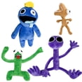 thumbnail image 2 of Juguetes de peluche Rainbow friends, 4 muñecas de peluche de peluche nocturno Rainbow Friends para regalar a los fanáticos, Navidad de Halloween para todo tipo de fiestas y juegos XGeek ALL, 2 of 5