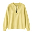 thumbnail image 5 of NominalSnug Womens Fleece Sweatshirts with Pockets Half Zip Cotton Pullover Tops Quarter Zipper Hoodies Fall Winter Clothing, 5 of 5