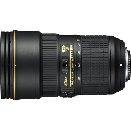 Nikon - AF-S NIKKOR 24-70mm f/2.8E ED VR Wide-Angle Zoom Lens - Black