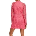 thumbnail image 2 of Aqua Womens Lace Sheath Party Dress Pink L, 2 of 2