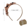 thumbnail image 3 of Unique Bargains 1 Pc Fashion Elegant Knotted Headband for Women for Girls 5.91"x1.57" Pink, 3 of 4