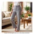 thumbnail image 4 of Pantalón George para Dama de Lino Diseño Rayas Verticales Multicolor Talla M, 4 of 4