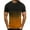 Orange, variant on Njoeus Mens Undershirts Short Sleeve Tops Mens Big & Tall Workout Tshirts, Men's Short Sleeve Muscle T-Shirt Color Block Summer Tops Gradient Tees Crewneck Casual Gym Shirts S-4Xl Graphic Tees
