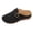 Black, variant on Clogs Sandals for Women Closed Toe We𝖽ge Mules Slippers with Adjustable Buckle Strap Wide Width S𝗅ip On Slides Open Back Non-S𝗅ip Shoes for Walking Outdoor School Wear