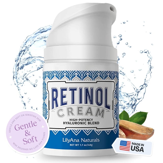 Crema hidratante con retinol LilyAna Naturals, 50 ml, antienvejecimiento