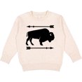 thumbnail image 2 of Inktastic Buffalo Cute Animal Western Toddler Sweatshirt, 2 of 4